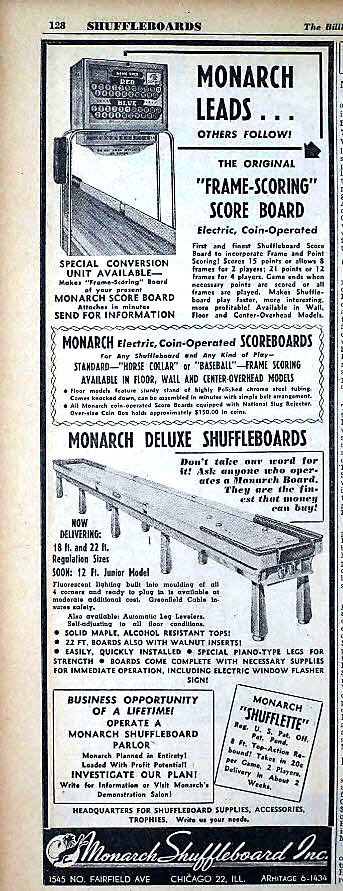 Monarch Shuffleboard