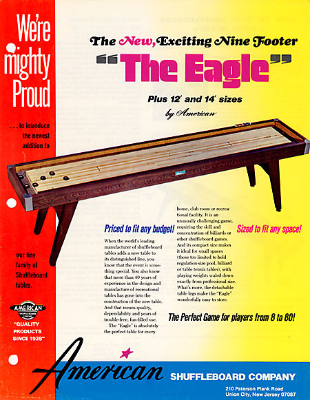 American Shuffleboard Eagle
