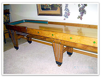 Rockola Shuffleboard Table by Kay's Restorations
